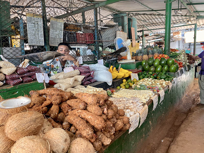 Produce market in Havana, Cuba