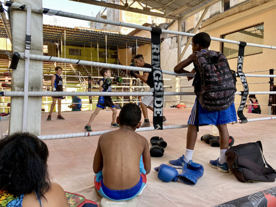In the Ring for Boxing Lessons at Rafael Trejo Gym