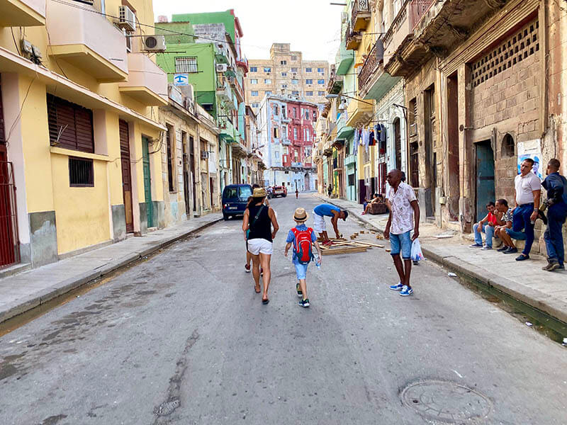 Walking through Central Havana