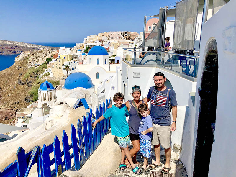 Family Picture Santorini